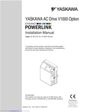YASKAWA SI-EL3/V Installation Manual