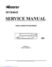 Memorex MVR4042 Service Manual