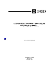 Dionex LC20 Operator's Manual