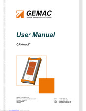 GEMAC CANtouch User Manual