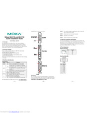 Moxa Technologies MGate MB3170 Quick Installation Manual