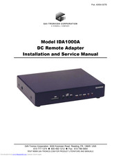 GAI-Tronics IDA1000A Installation And Service Manual
