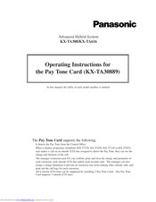 Panasonic KX-TA30889 Operating Instructions Manual