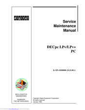 Digital equipment DECpc LPv 450d2 Manuals | ManualsLib
