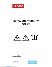 Lenovo ThinkCentre M900x Safety And Warranty Manual