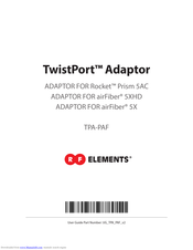 RF Elements TwistPort TPA-PAF User Manual