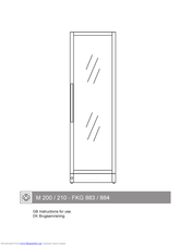 Nordcap FKG 883 Instructions For Use Manual