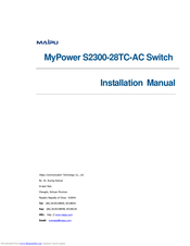 Maipu MyPower S2300-28TC-AC Installation Manual