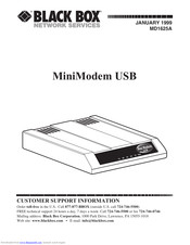 Black Box MiniModem USB Manual