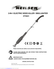 Nielsen CT4541 Original Instructions Manual