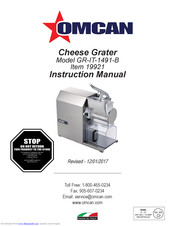 Omcan GR-IT-1491-B Instruction Manual