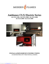 Modern Flames AL CLX 1150 Installation And Service Instructions Manual