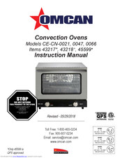 Omcan CE-CN-0047 Instruction Manual