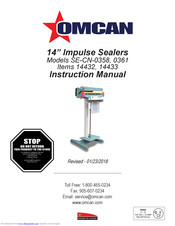 Omcan 14432 Instruction Manual