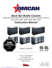 Omcan BB-CN-0016-SH Instruction Manual