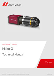 Allied Vision Technologies Mako G-158C Technical Manual