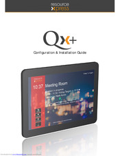 RESOURCE XPRESS QX+ Configuration & Installation Manual