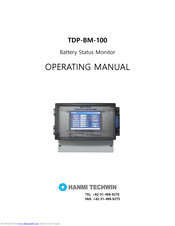 HANMI TECHWIN TDP-BM-100 Operating Manual