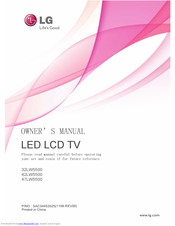 LG 32LW5500 Owner's Manual