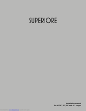SUPERIORE R***362 Series Installation Manual