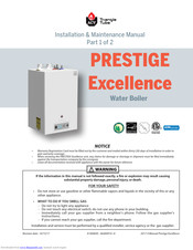 TriangleTube PRESTIGE Excellence 110 Installation & Maintenance Manual