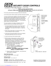 Sdc HiTower R7500 Installation Instructions
