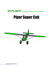 3D Flight Piper Super Cub Manual