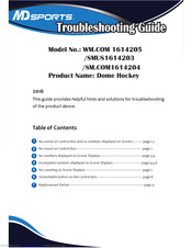 MD SPORTS WM.COM 1614205 Troubleshooting Manual