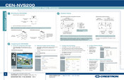 Crestron CEN-NVS200 Quick Start Manual