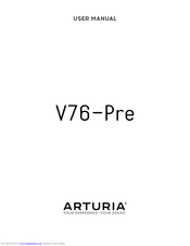 Arturia V76-Pre User Manual