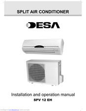Desa SPV 12 EH Installation And Operation Manual