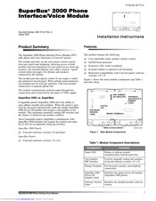 Interactive Technologies SuperBus 2000 Installation Instructions Manual