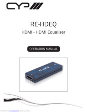 CYP RE-HDEQ Operation Manuals