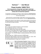Technaxx TE16 User Manual