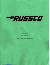 Russco Fidelity-pro Manual