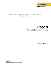 Fluke P5513 User Manual