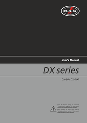 D.A.S. DX-100 User Manual