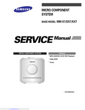 Samsung MM-X7 Service Manual