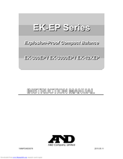 A&D EK EP Series Instruction Manual