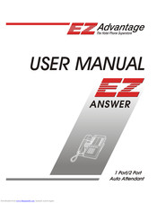 EZ ADVANTAGE EZ ANSWER User Manual