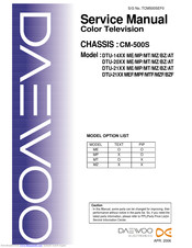 Daewoo DTU-21XX MTF Service Manual