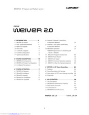 Lumantek WEIVER 2.0 Operation Manual