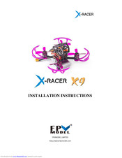 FPV Model X-Racer X9 Installation Instructions Manual