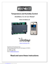 Winmate WM-CONTROL-SS Installation, Use & Care Manual