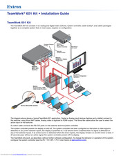 Extron electronics TeamWork 601 Installation Manual