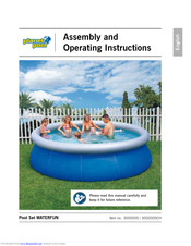 Waterman Waterfun 3000005 Assembly And Operating Instructions Manual