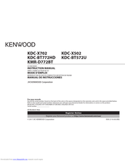 JVCKENWOOD KDC-X702 Instruction Manual