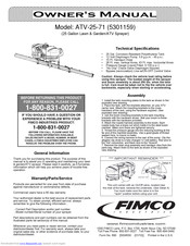 Fimco ATV-25-71 Owner's Manual