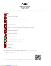 Sami WS-2303 Instruction Manual