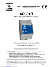tema AD301R Technical Manual